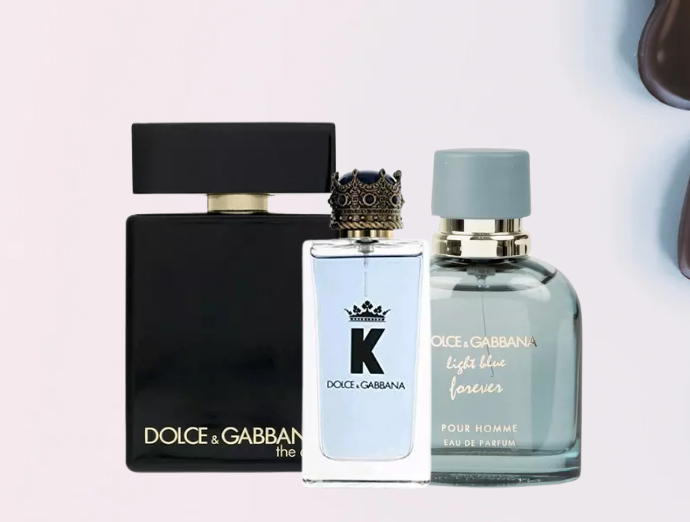 Herredufte fra Dolce & Gabbana. The One, K by Dolce & Gabbana og Light Blue Pour Homme duft serien. 